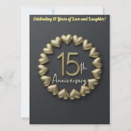 15周年記念結婚招待状 案内状