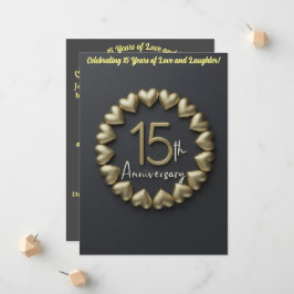 15周年記念結婚招待状 案内状