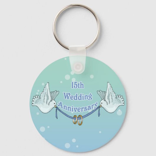 15周年記念結婚贈り キーホルダー (正面)