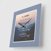 15周年調整のパーソナライズおめでとう スクエア壁時計 (傾斜)