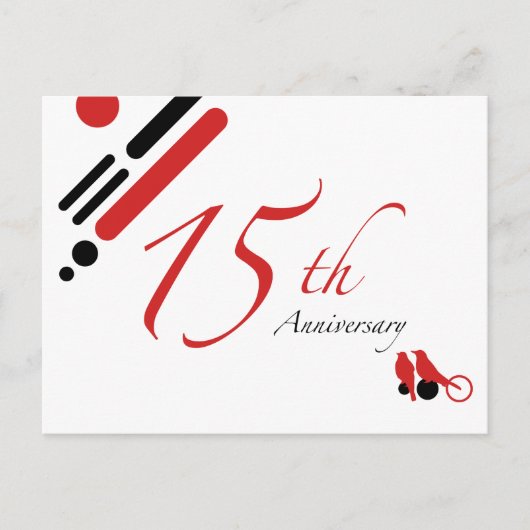 15周年（鳥のロゴ） ポストカード (正面)