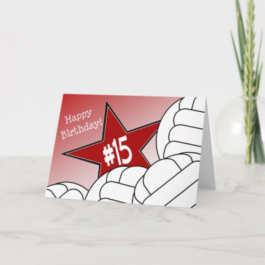 15回目の誕生日、バレーボールスター！ カード (正面)