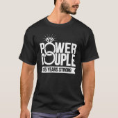 15年のパワーカップルかわいい15周年 Tシャツ (正面)