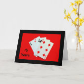 15年は大きな出来事!記念カード カード (黄色い花)