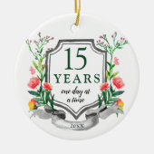 15年パーソナライズされた生酔 セラミックオーナメント (正面)