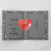 15年パーソナライズされた記念カード,妻に カード (内部)