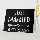 15年前に入籍しました カード (黄色い花)