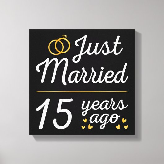 15年前の結婚式II キャンバスプリント (正面)