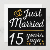 15年前の結婚式II 招待状 (正面/裏面)