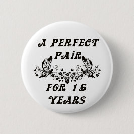 15年記念日 缶バッジ