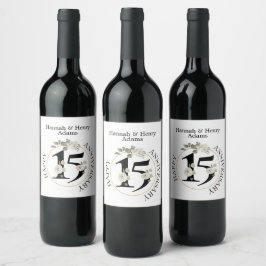 15年ANNIVERSARYワインラベル ワインラベル