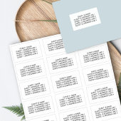 15招待状封筒のゲスト名と住所 シール