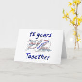 15日。記念日 カード (黄色い花)