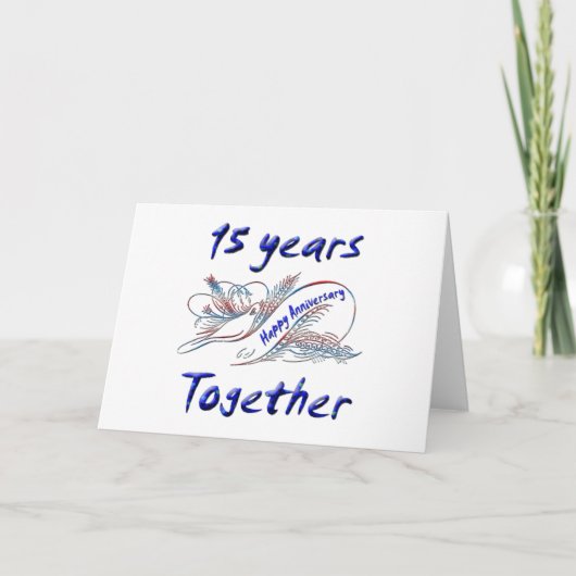 15日。記念日 カード (正面)