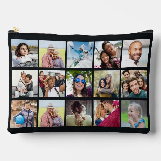 15枚の写真のカスタム アクセサリーポーチ (正面)
