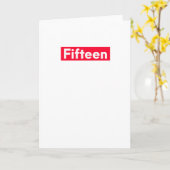 15歳おもしろい15歳の誕生日 カード (黄色い花)