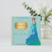 15歳のプリンセス/ターコイズカラー 招待状 (スタンド正面)