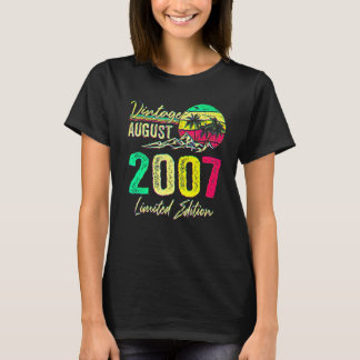 15歳のヴィンテージ 2007年8月 15歳の誕生日 Tシャツ