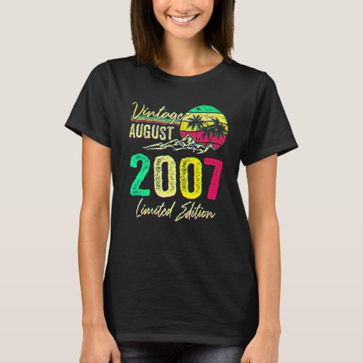 15歳のヴィンテージ 2007年8月 15歳の誕生日 Tシャツ (正面)
