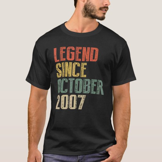 15歳の伝説2007年10月15誕生 Tシャツ (正面)