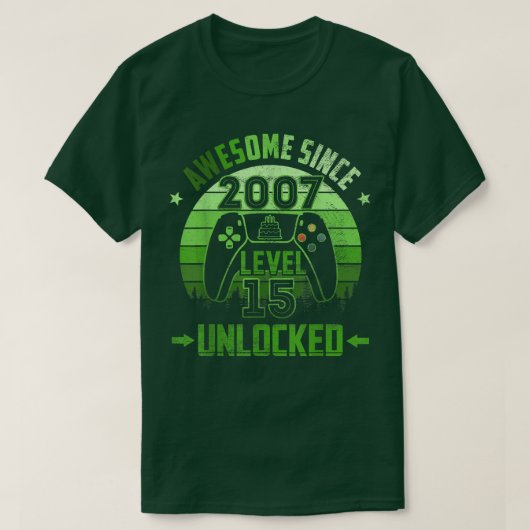 15歳の古い誕生日レベル15の罪の解素晴らし除 Tシャツ (デザイン正面)