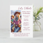 15歳の女の子の誕生日パーティー 招待状 (スタンド正面)