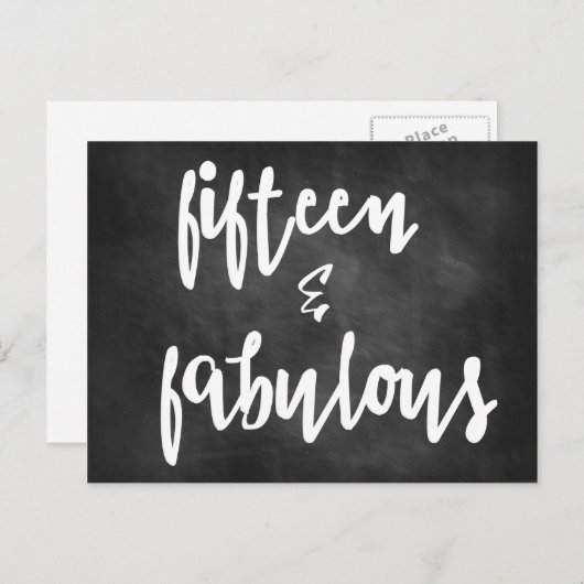 15歳の誕生日おめでとう！クイーンセニェーラのカード ポストカード (正面/裏面)