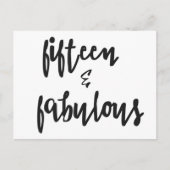 15歳の誕生日おめでとう！クイーンセニェーラ カード (正面)