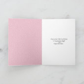 15歳の誕生日のタビー猫 カード (内部)