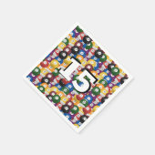 15歳の誕生日のビリヤード・ボール スタンダードカクテルナプキン (角)