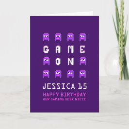 15歳の誕生日を迎えるピクセルモンスターズゲーム カード