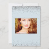 15歳の誕生日を飾る星に書かれたDIYのほこりっぽい青いデザイン 招待状 (裏面)