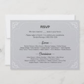 15歳の誕生日パーティーのご招待　パリをテーマに　エッフェル塔 招待状 (裏面)