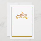 15歳の誕生日パーティー招待状 招待状 (裏面)