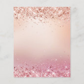 15歳の誕生日会　ローズピンクの風船　予算に合わせた招待状 チラシ (裏面)