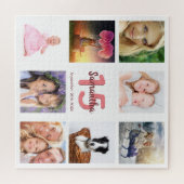 15歳の誕生日写真付きの女の子の白 ジグソーパズル (横)