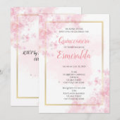 15歳の誕生日招待状, キュイーンセニョーラへの招待 招待状 (正面/裏面)