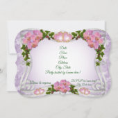 15歳の誕生日 おしゃれなキンバレラ招待状 招待状 (裏面)