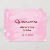 15歳の誕生日 キュイーンセニェーラ 名前を追加 テクスチャーよ ポストカード (正面/裏面)