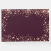 15歳の誕生日 クイーンセニョーラ ワインレッド ローズゴールド ドレス 王冠 名前 ゲストブック (裏面)