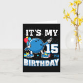 15歳の誕生日 ダブリングボウリング 15歳 カード (黄色い花)