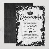 15歳の誕生日　ローズ・ソーン ダークフェアリー テイル　キンチェアニエラ 招待状 (正面/裏面)