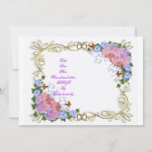 15歳の誕生日 招待状 エレガント (裏面)