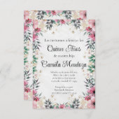 15歳の誕生日/招待状/結婚式 招待状 (正面/裏面)