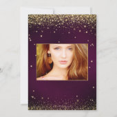 15歳の誕生日, 星に書かれた, DIY バーガンディ 招待状 (裏面)