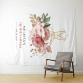 15歳の誕生日 花の偽の金のドレス キンセアニエラ 15歳の誕生日 タペストリー (インサイチュ(横))