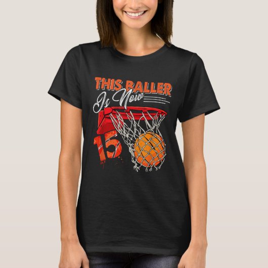 15歳の誕生日 野球 Tシャツ (正面)