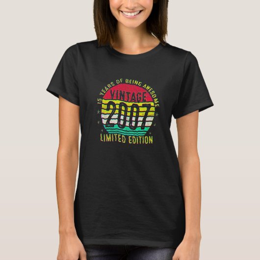 15歳の誕生日 2003年製 ヴィンテージ 15歳の誕生日 Tシャツ (正面)