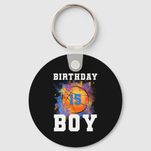 15歳キッズ15誕生日少年誕生日バースク キーホルダー