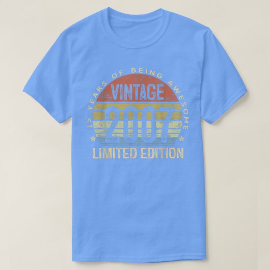 15歳ギフトヴィンテージ2007限定版15t tシャツ (デザイン正面)